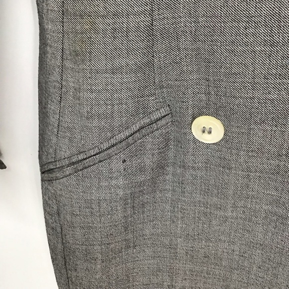 Holt Renfrew Vintage Wool Coat Dress Gray Made In Italy Double Breasted Size42/8 - Picture 6 of 10